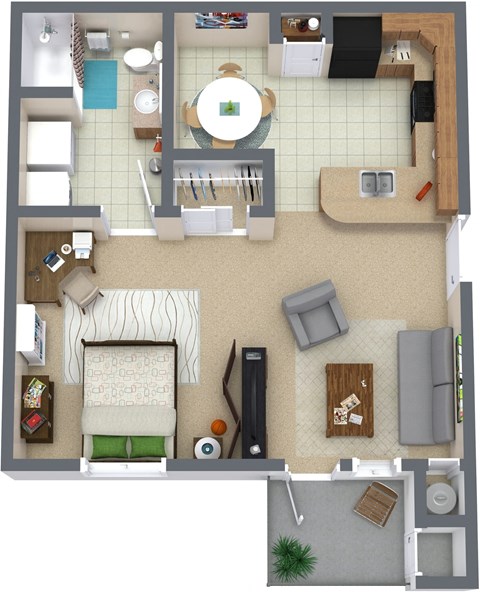 Woodland Meadows Studio Floor Plan